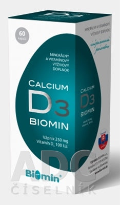 Biomin Calcium s vitamínom D 60 kapsúl
