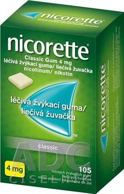 Nicorette žuvačky 4mg 105ks