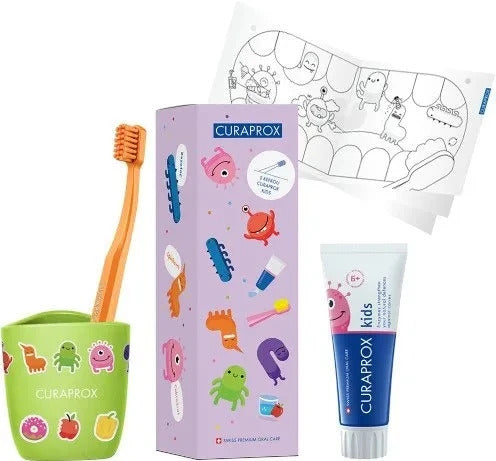 Curaprox Balíček starostlivosti o zuby Kids uni, 4+