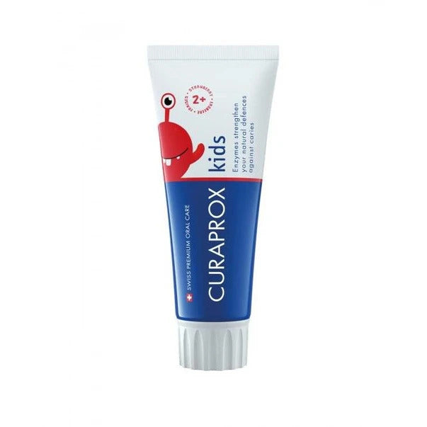 CURAPROX Kids 2+ detská zubná pasta, príchuť JAHODA 60 ml