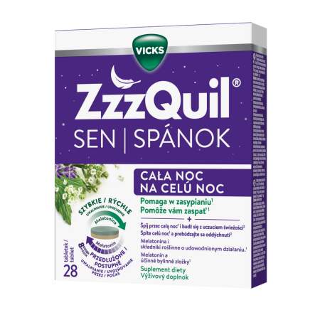 ZzzQuil Spánok na celú noc 28 tabliet