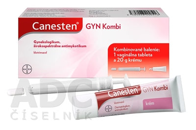 Canesten kombi 1 vaginálna tableta+ krém 20g