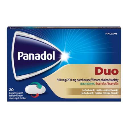 Panadol Duo tbl flm 20x200 mg/500 mg