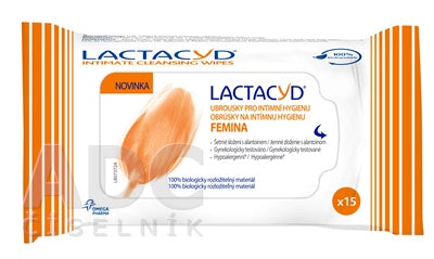 Lactacyd femina obrúsky 15 ks