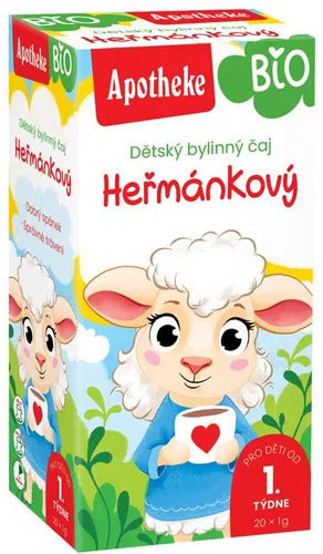 APOTHEKE BIO Detský bylinný čaj rumančekový 20 x 1 g