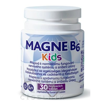 MAGNE B6 Kids 30 žuvacích tabliet