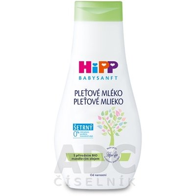 HIPP Babysanft detské pleťové mlieko s Bio mandľovým olejom 350 ml