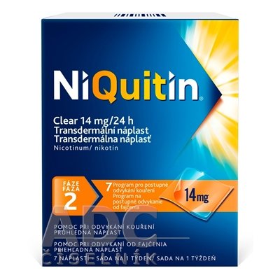 Niquitin Clear náplasť 7X14mg