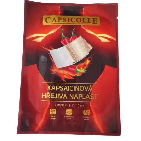 Capsicolle Kapsaicínová hrejivá náplasť 7 x 10 cm 1 ks