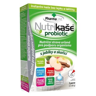 Nutrikaša probiotic s jablkami a škoricou 3 x 60 g
