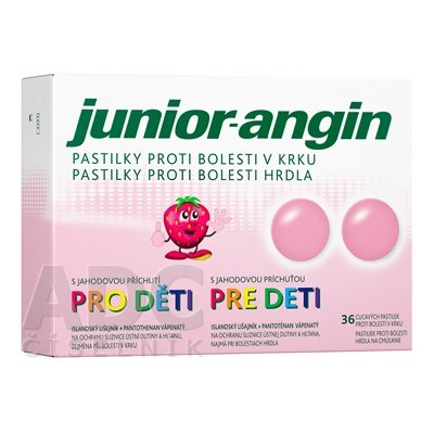 Junior-Angin pre deti Jahoda 36 pastiliek