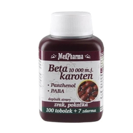 MedPharma Beta karoten 10.000 m.j.Pantenol PABA 107 kapsúl