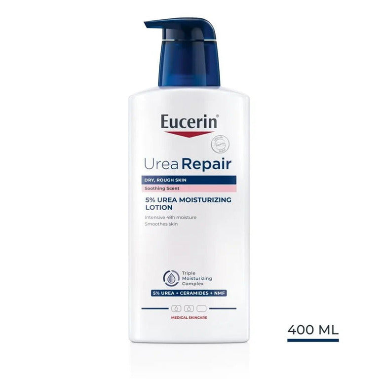 Eucerin UreaRepair PLUS Telové mlieko 5% urea parfumované, 48 h účinok 400 ml